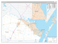 Nueces County, TX Premium Style Wall Map