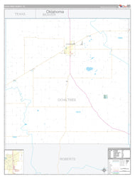 Ochiltree County, TX Premium Style Wall Map