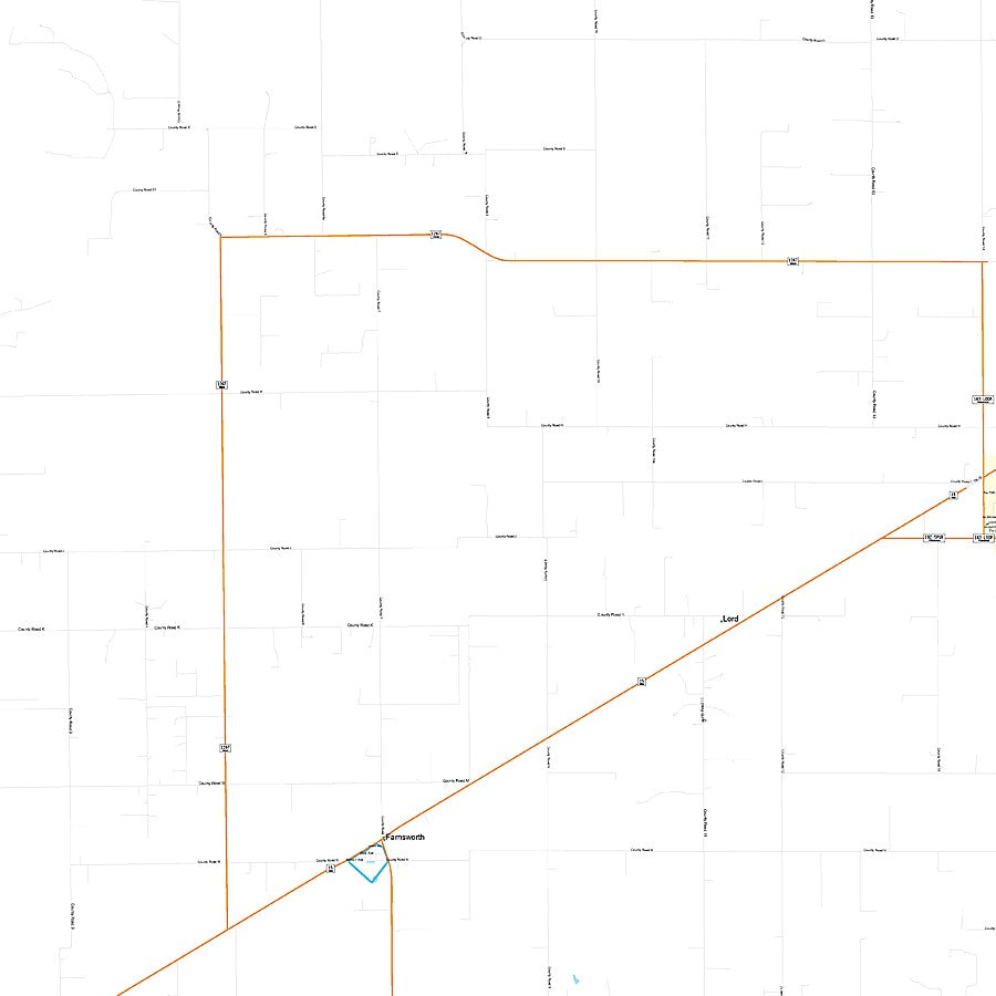 Ochiltree County, TX Premium Style Wall Map