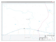 Oldham County, TX Premium Style Wall Map
