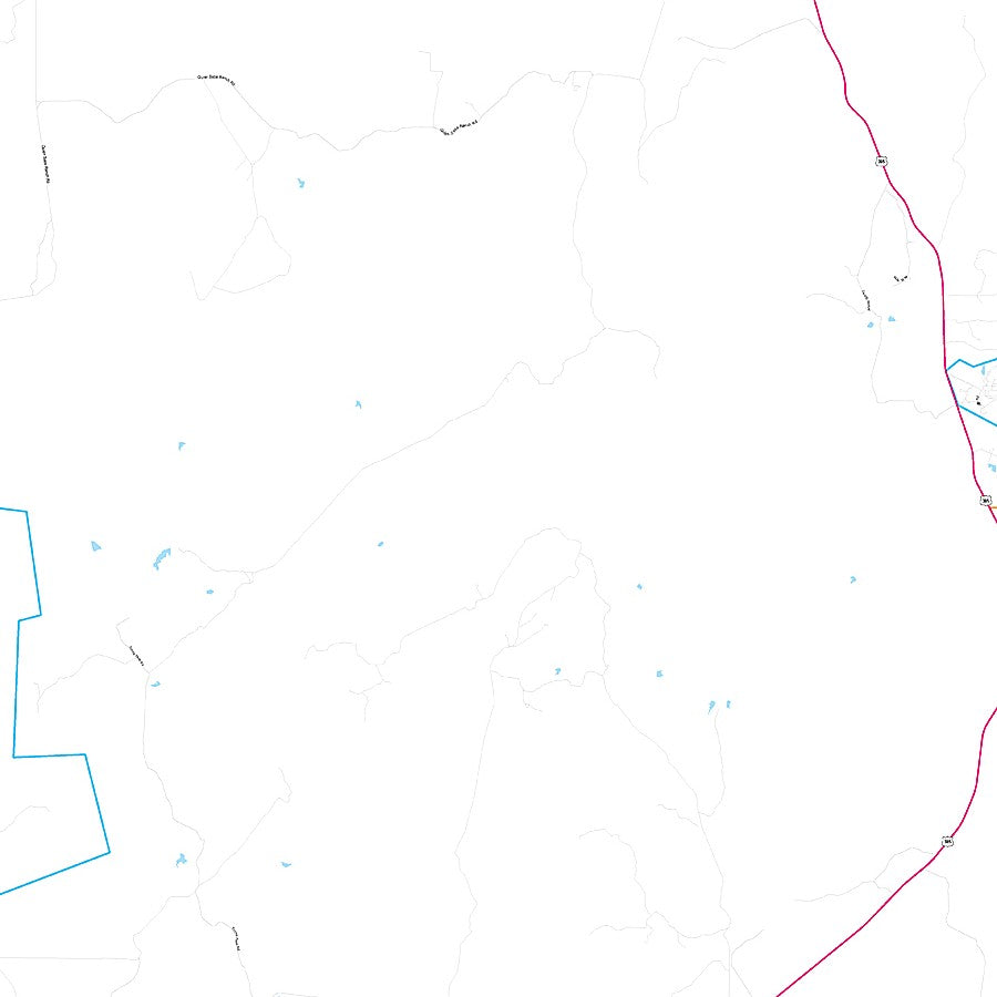 Oldham County, TX Premium Style Wall Map