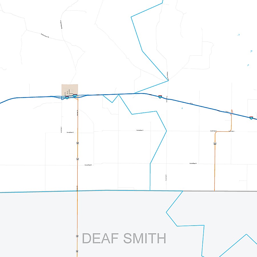 Oldham County, TX Premium Style Wall Map