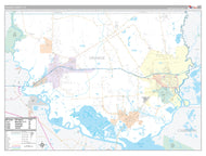 Orange County, TX Premium Style Wall Map