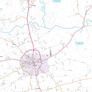 Panola County, TX Premium Style Wall Map
