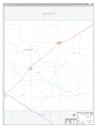 Parmer County, TX Premium Style Wall Map