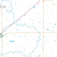Parmer County, TX Premium Style Wall Map