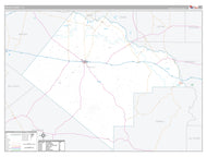 Pecos County, TX Premium Style Wall Map