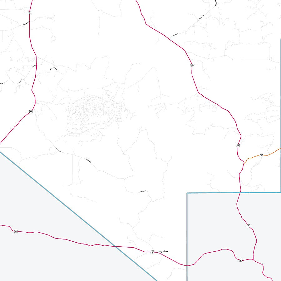 Pecos County, TX Premium Style Wall Map