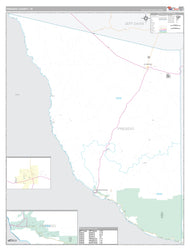 Presidio County, TX Premium Style Wall Map