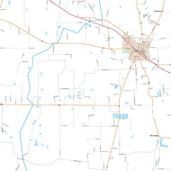 Rains County, TX Premium Style Wall Map