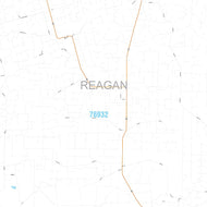Reagan County, TX Premium Style Wall Map