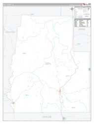 Real County, TX Premium Style Wall Map