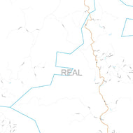 Real County, TX Premium Style Wall Map