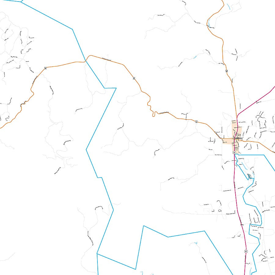 Real County, TX Premium Style Wall Map