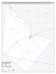 Reeves County, TX Premium Style Wall Map