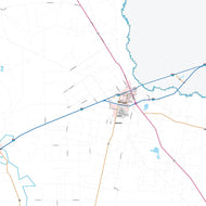 Reeves County, TX Premium Style Wall Map