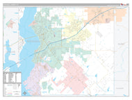 Rockwall County, TX Premium Style Wall Map