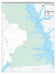 Sabine County, TX Premium Style Wall Map