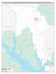 San Augustine County, TX Premium Style Wall Map