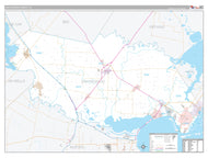 San Patricio County, TX Premium Style Wall Map
