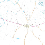 San Saba County, TX Premium Style Wall Map
