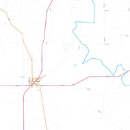 Schleicher County, TX Premium Style Wall Map