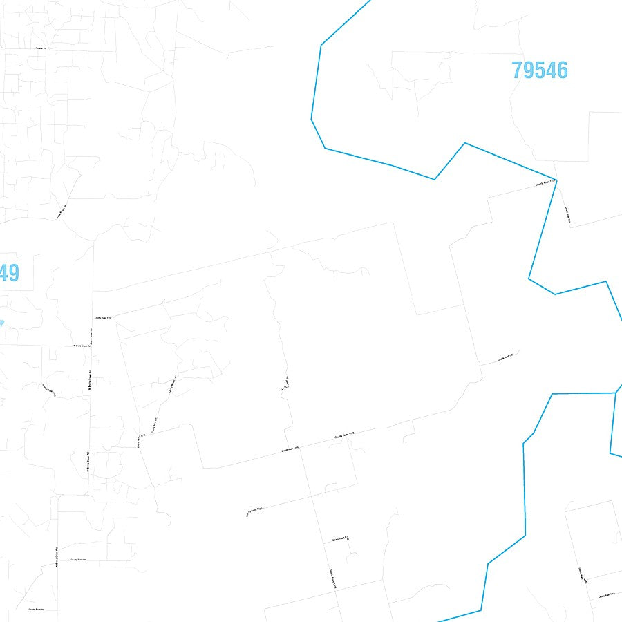 Scurry County, TX Premium Style Wall Map