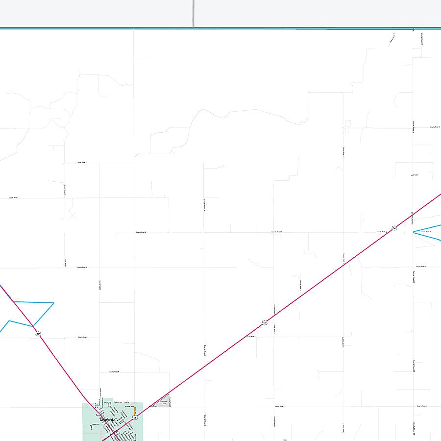 Sherman County, TX Premium Style Wall Map