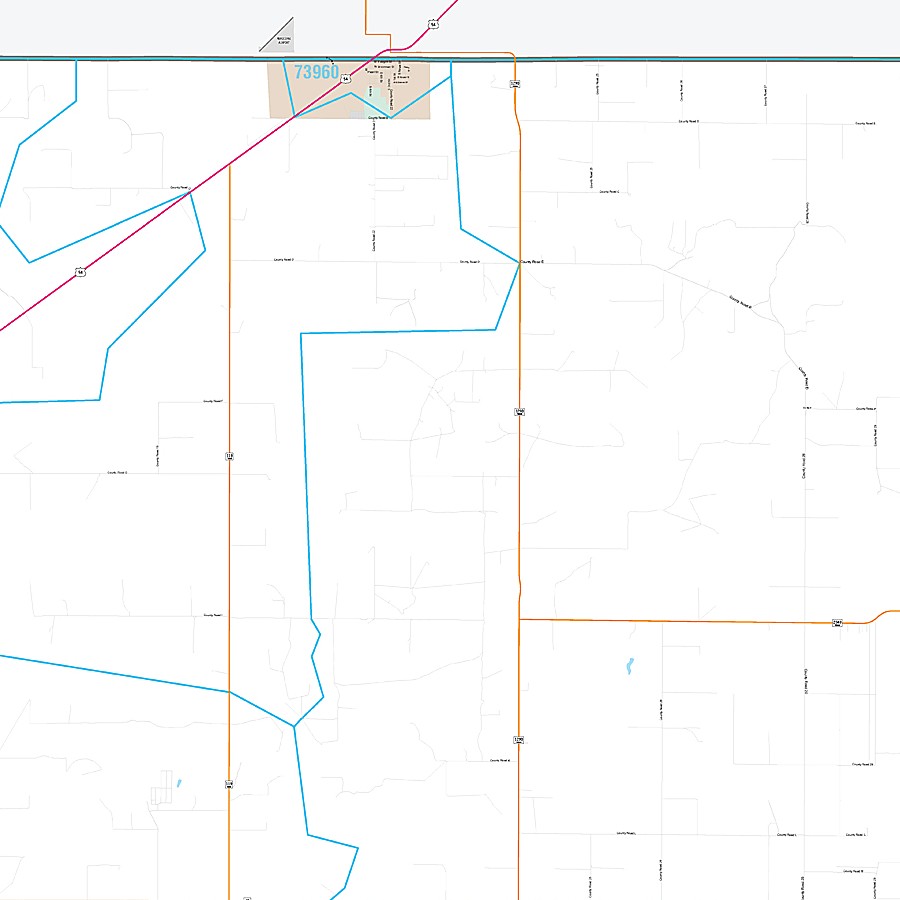 Sherman County, TX Premium Style Wall Map