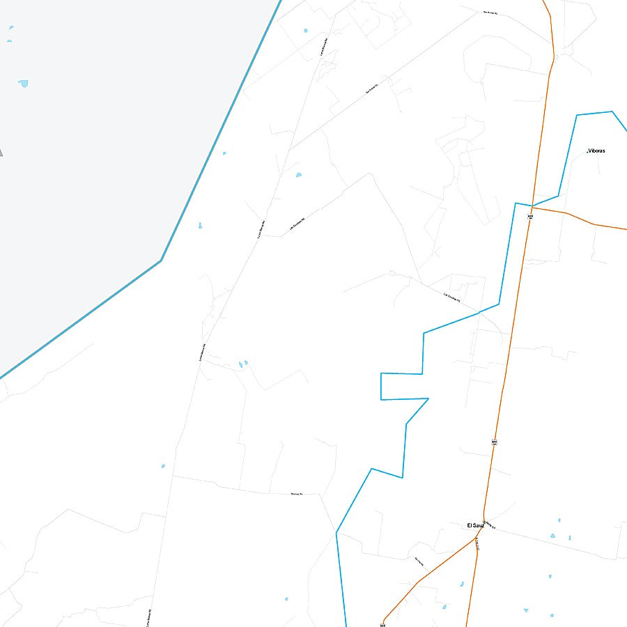 Starr County, TX Premium Style Wall Map