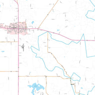 Stephens County, TX Premium Style Wall Map