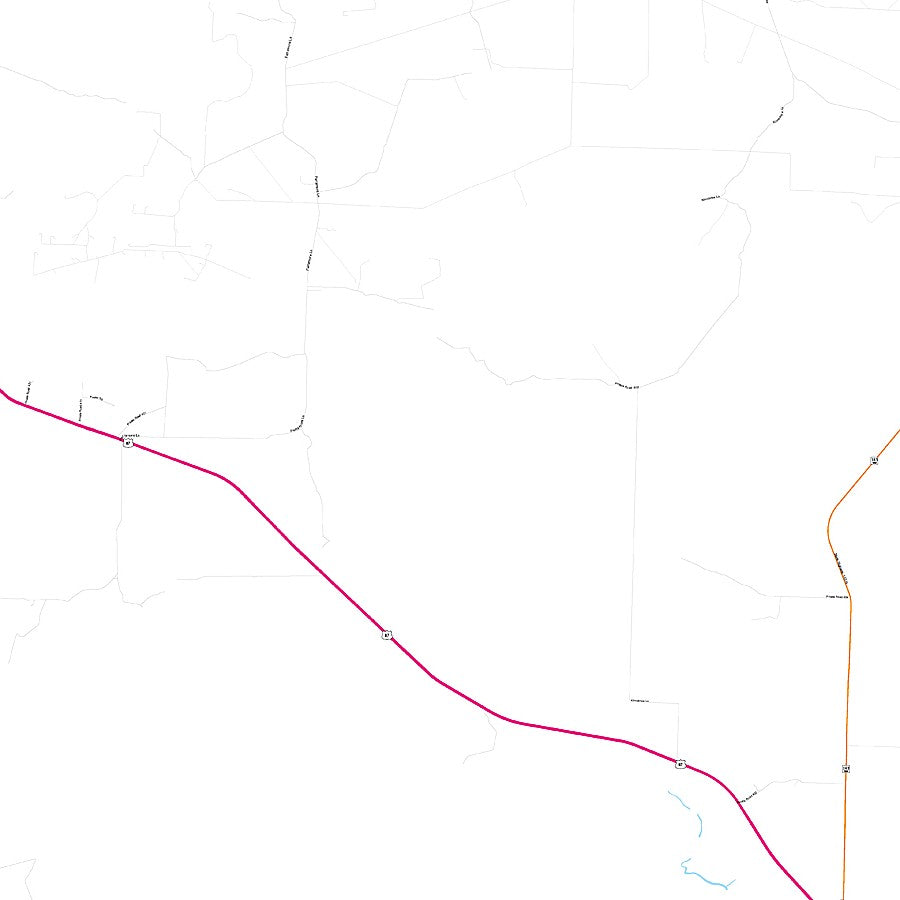 Sterling County, TX Premium Style Wall Map