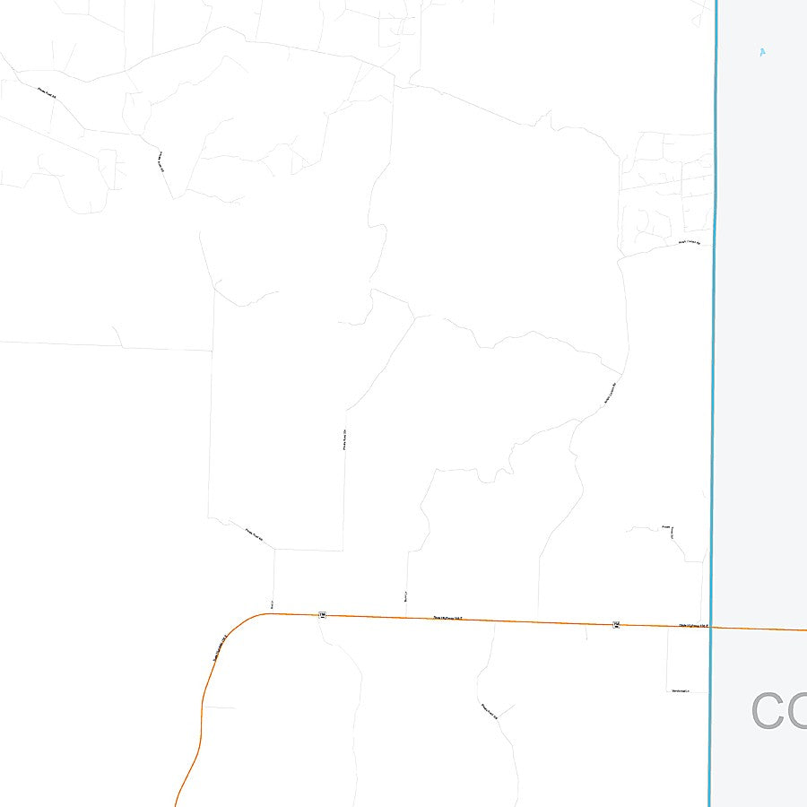 Sterling County, TX Premium Style Wall Map