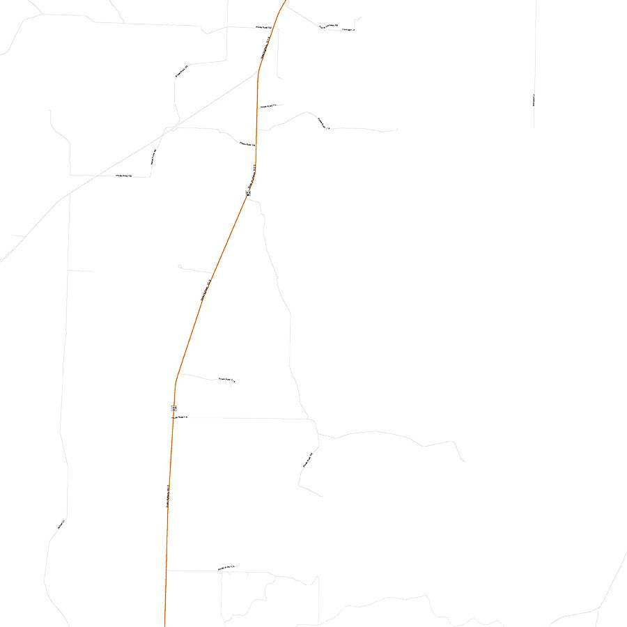 Sterling County, TX Premium Style Wall Map