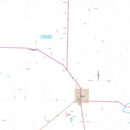 Stonewall County, TX Premium Style Wall Map