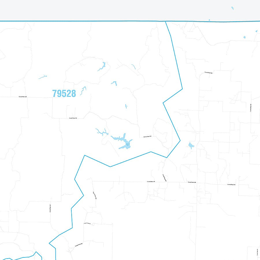 Stonewall County, TX Premium Style Wall Map