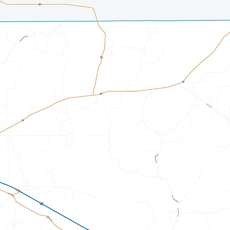 Sutton County, TX Premium Style Wall Map