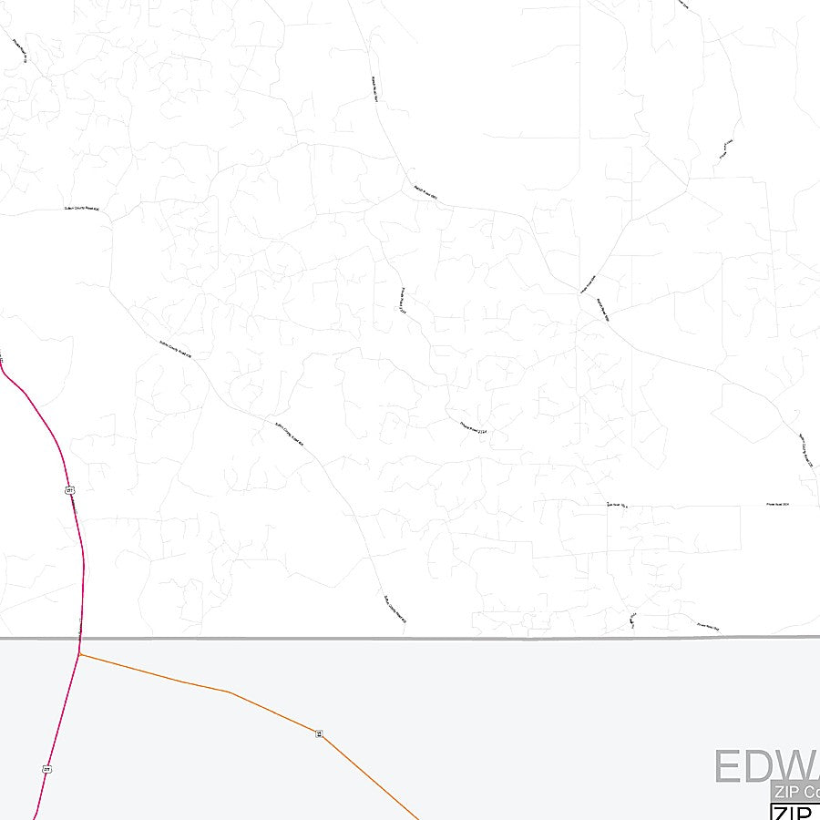 Sutton County, TX Premium Style Wall Map