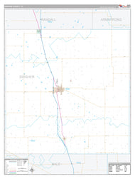 Swisher County, TX Premium Style Wall Map