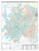 Tarrant County, TX Premium Style Wall Map