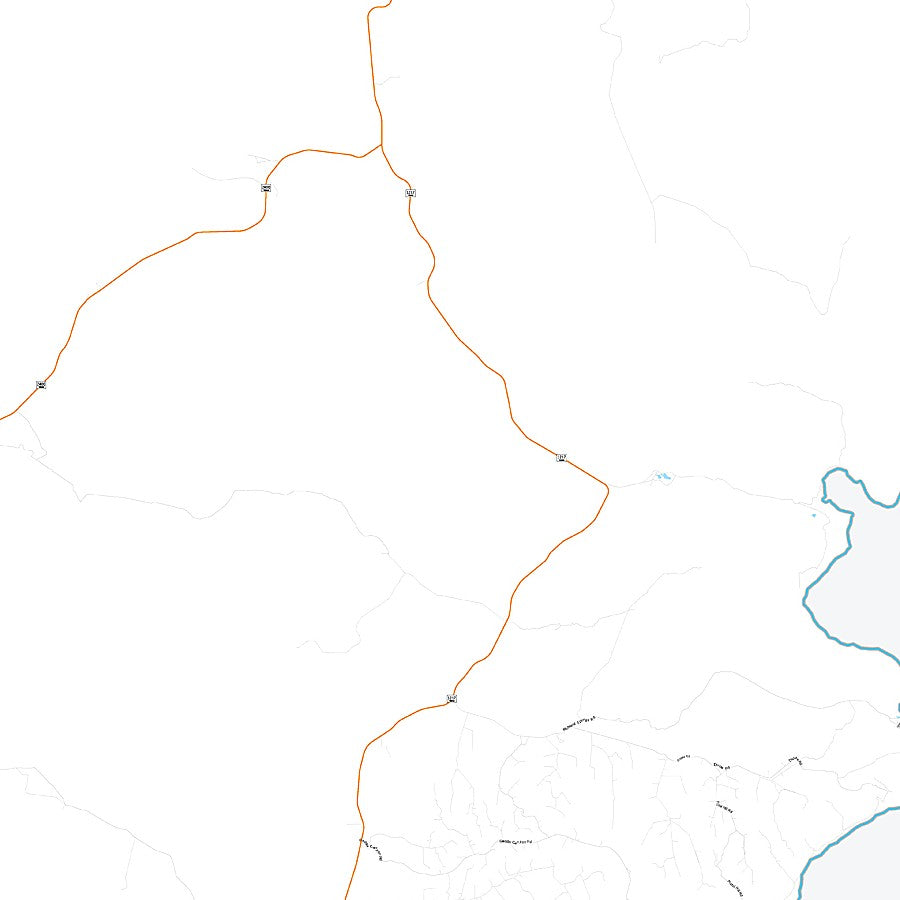 Terrell County, TX Premium Style Wall Map
