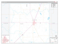 Terry County, TX Premium Style Wall Map