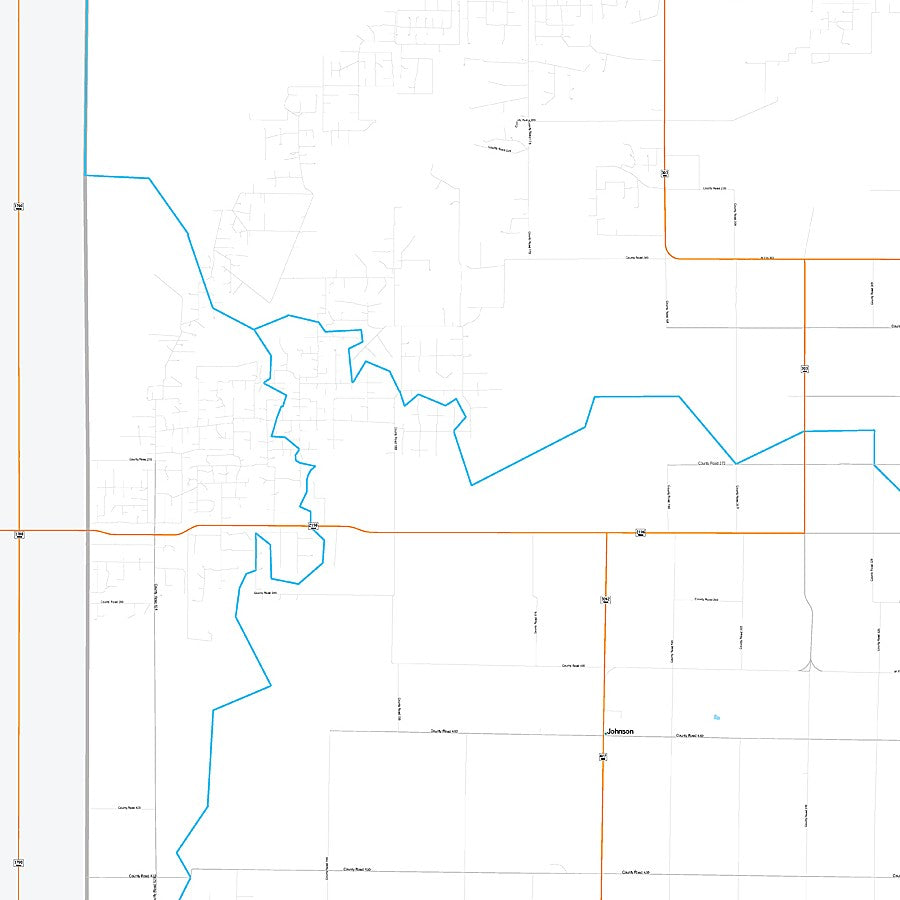 Terry County, TX Premium Style Wall Map