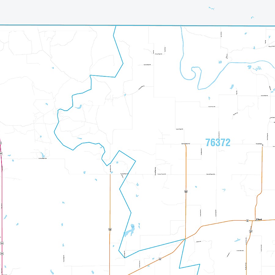 Throckmorton County, TX Premium Style Wall Map
