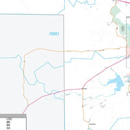 Tom Green County, TX Premium Style Wall Map
