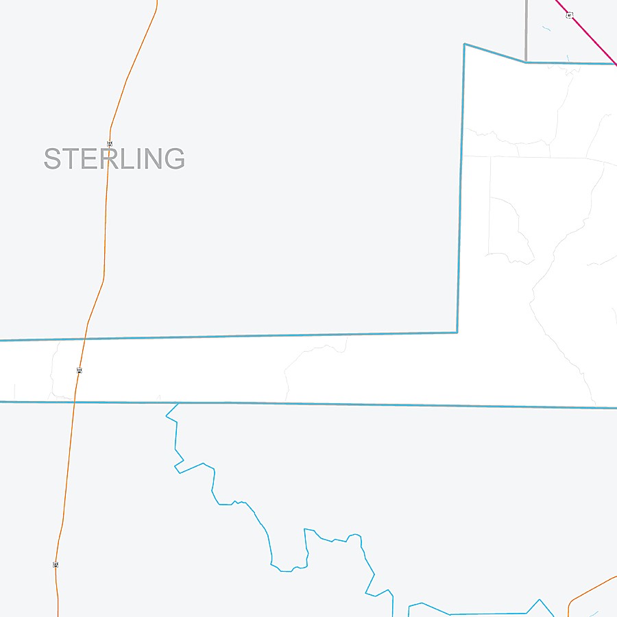 Tom Green County, TX Premium Style Wall Map