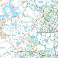 Travis County, TX Premium Style Wall Map