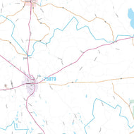 Tyler County, TX Premium Style Wall Map