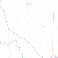 Upton County, TX Premium Style Wall Map