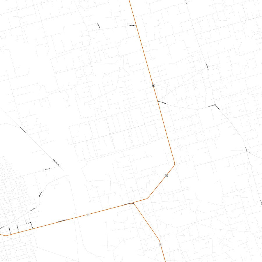 Upton County, TX Premium Style Wall Map